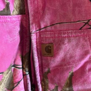 Girls Carhartt Pink Camo Jacket
